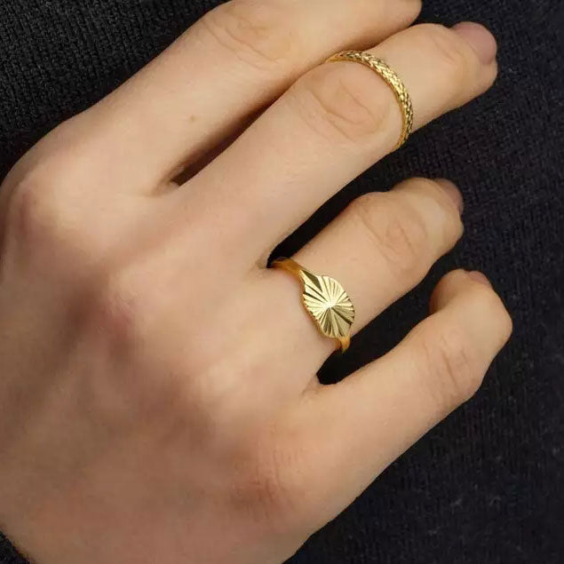 Aurizette | Anello Sunray in Oro 18K