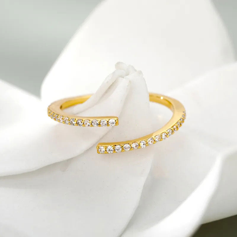 Eliandrea | Anello Classico in Zirconia Oro 18K