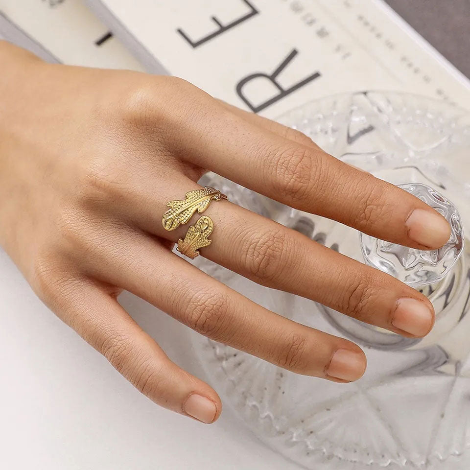 Janirelle | Anello in Corallo Oro 18K