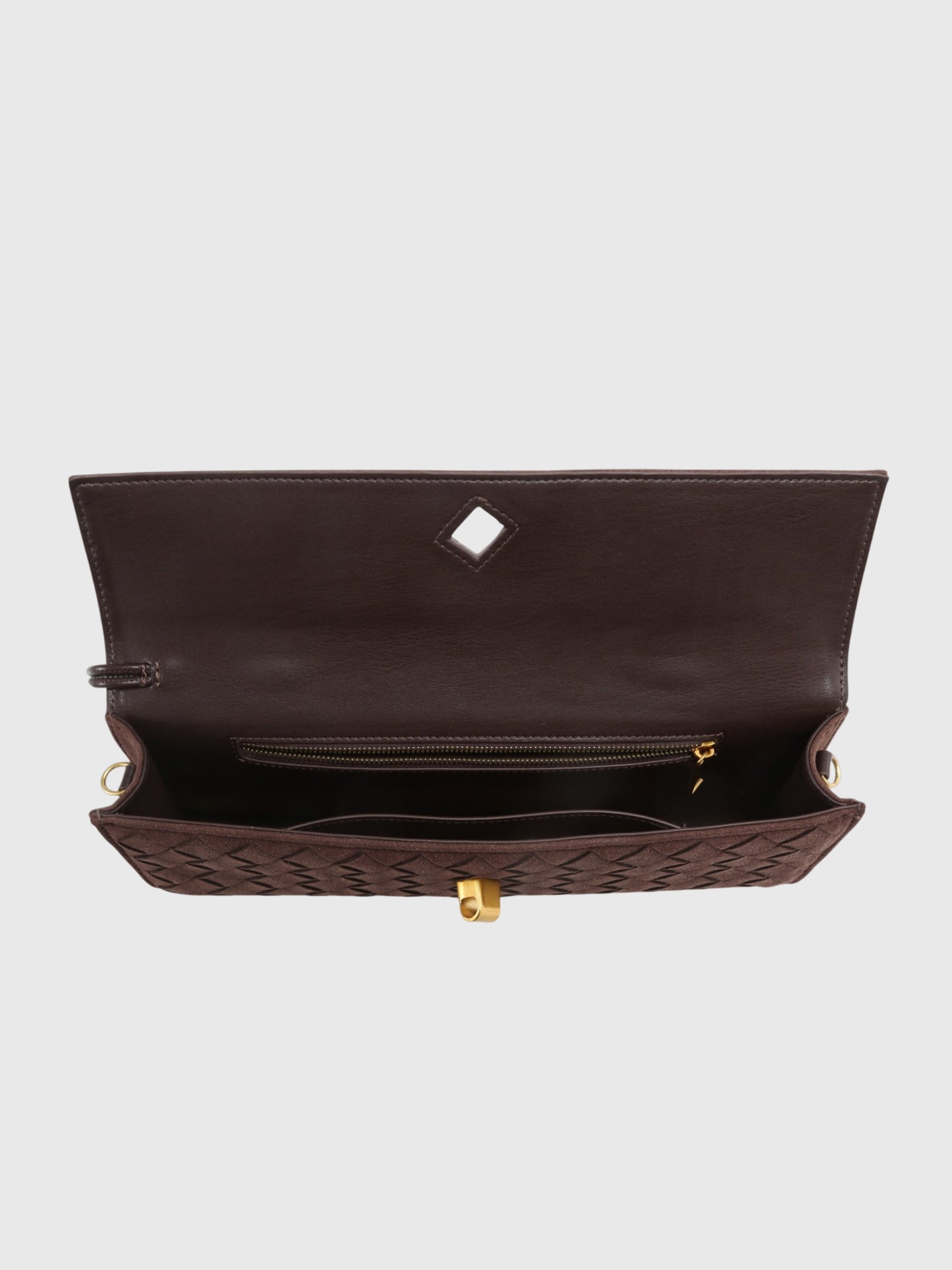 Cherry | Clutch in Suede Intrecciato di Lusso