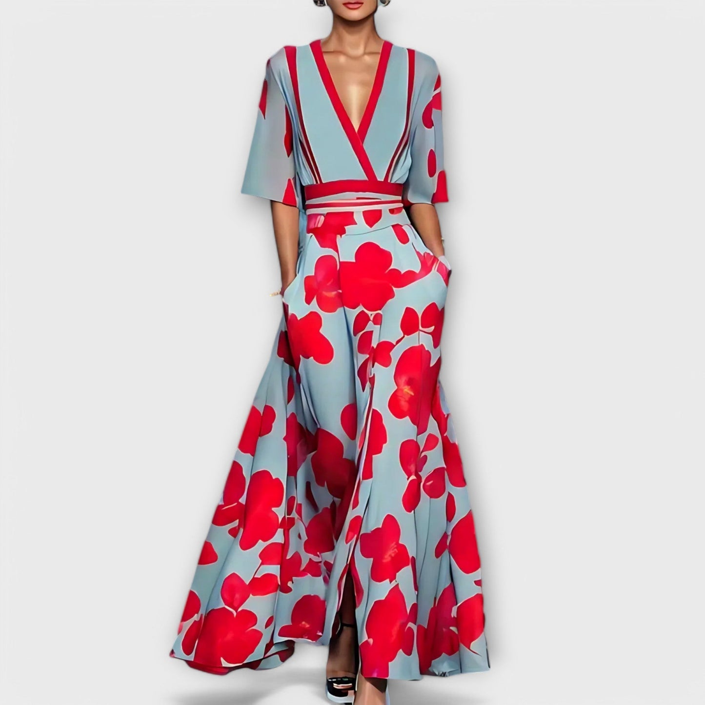 Elise ™️ - Elegante abito tubino con fiori