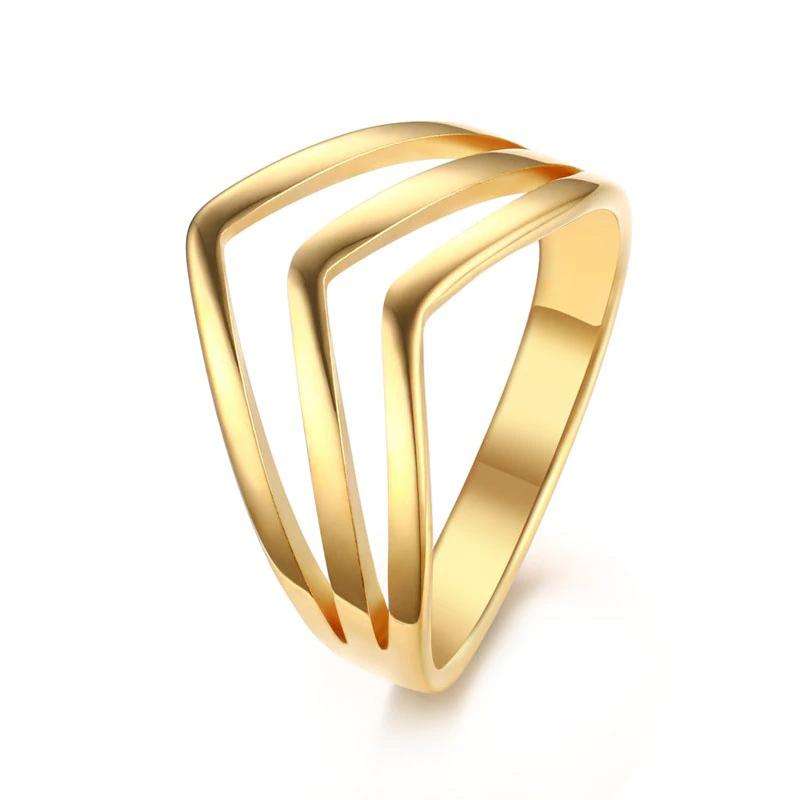3 Strand Chevron Ring