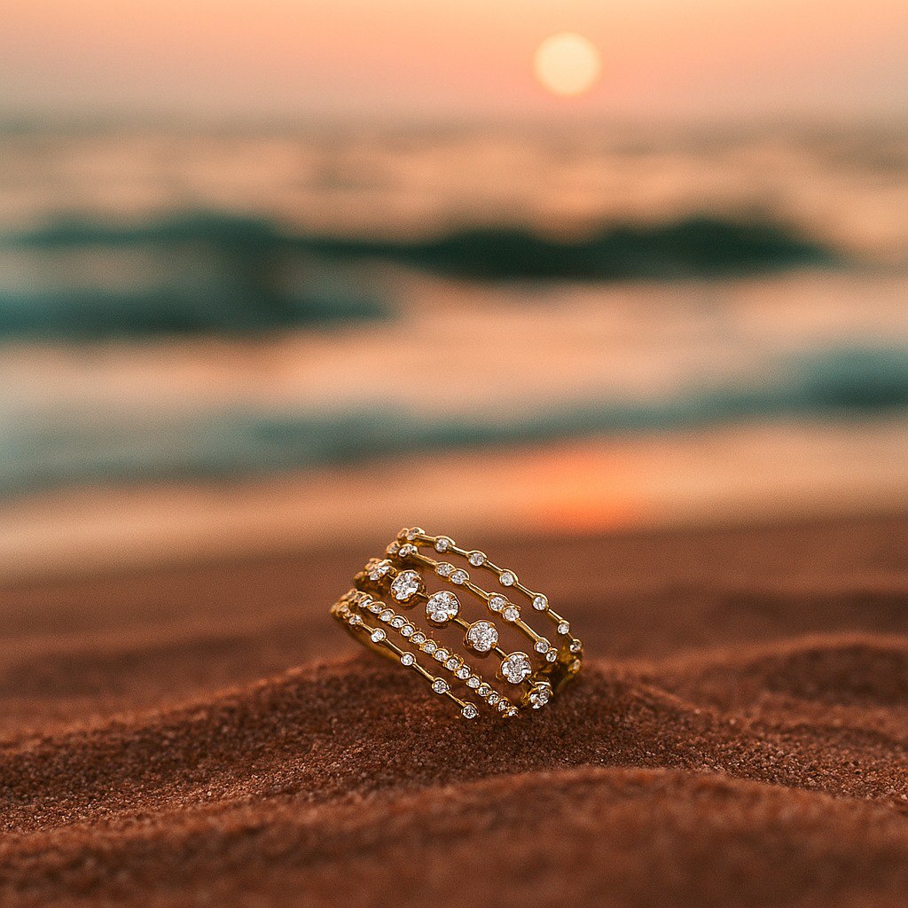 Pelagia - Anello d'oro-set