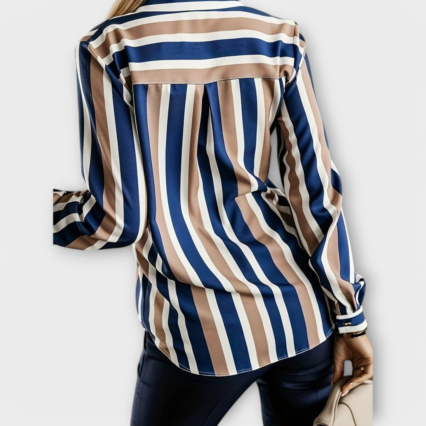 Emily - Camicetta a righe casual e rilassata