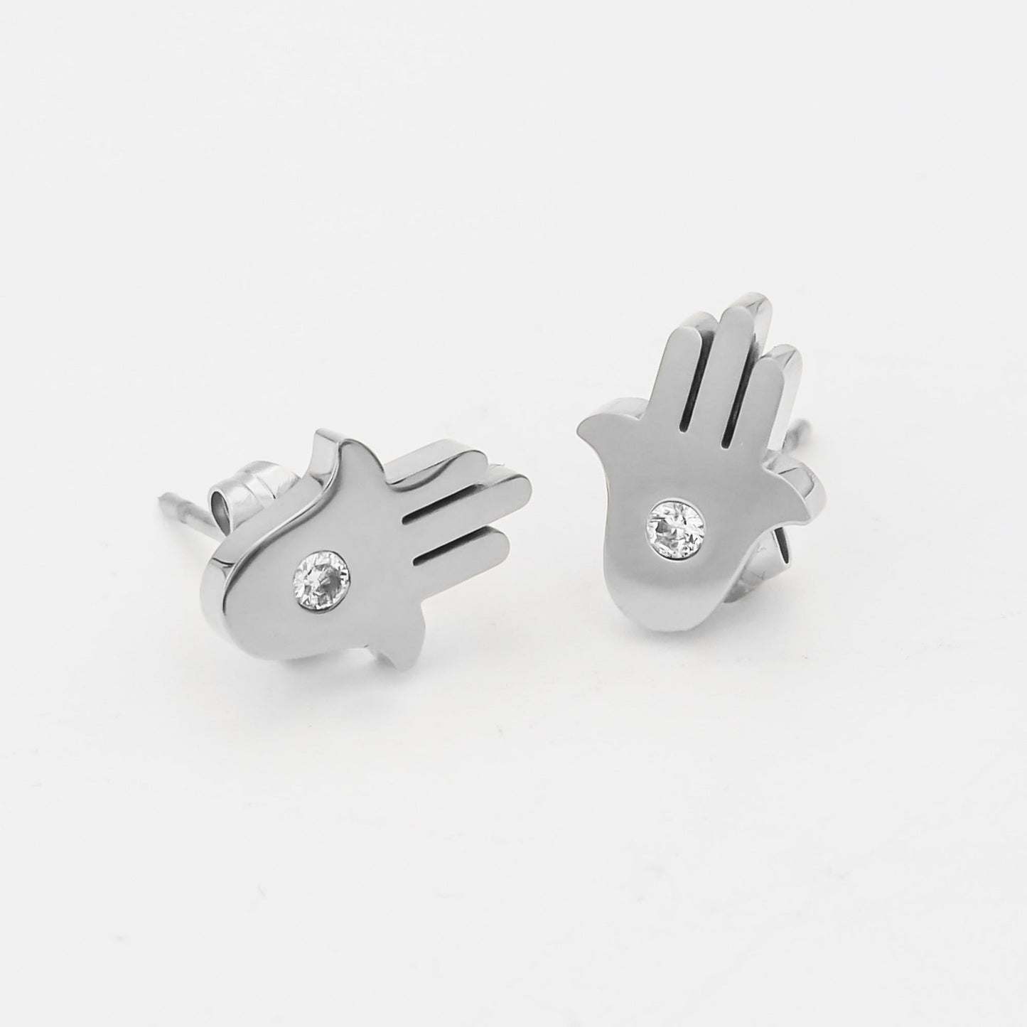 Amalie Hand of Hamsa Stud Earrings