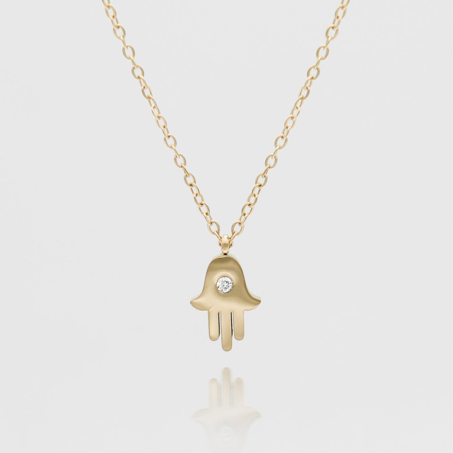Amalie Hand of Hamsa Necklace