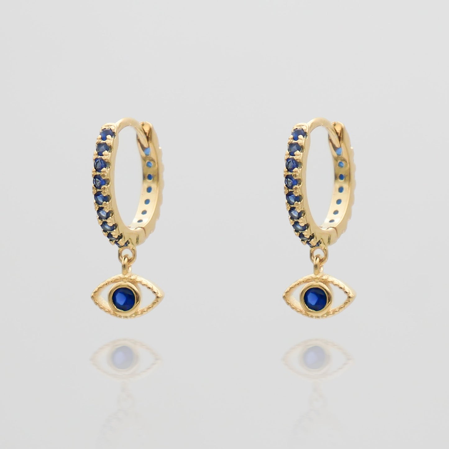 Ana Eye Huggie Earrings