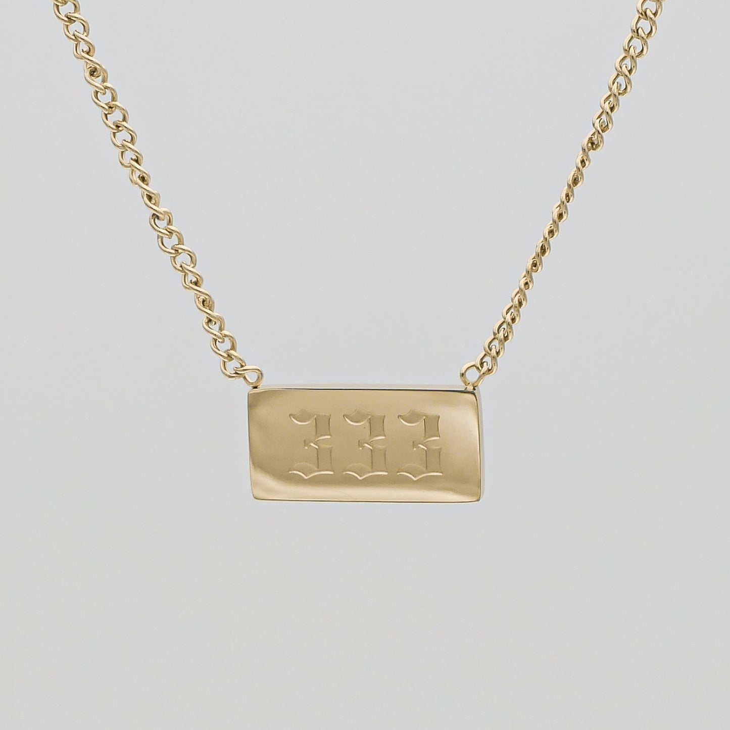 Angel Number Tablet Necklace