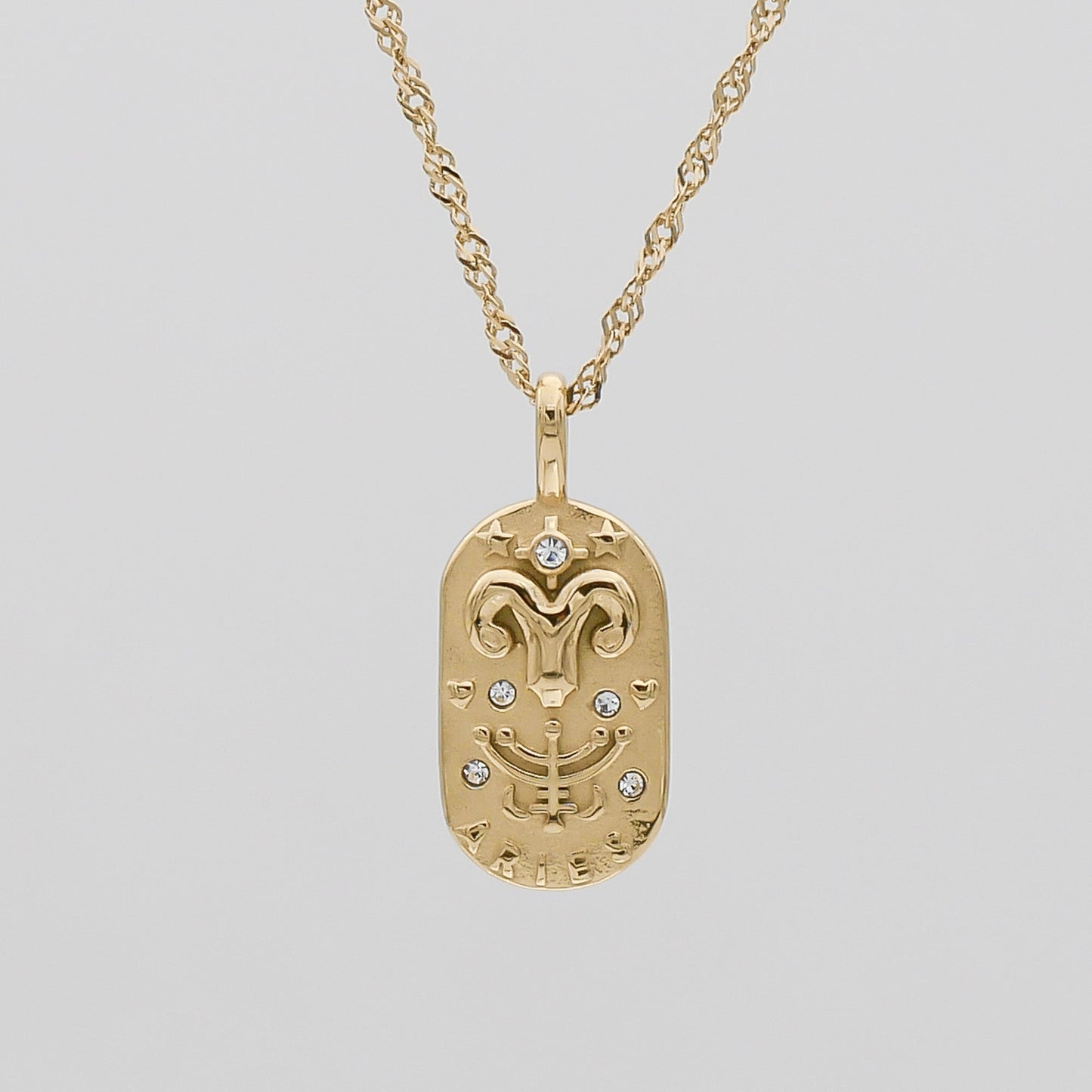 Zodiac Tarot Card Necklace