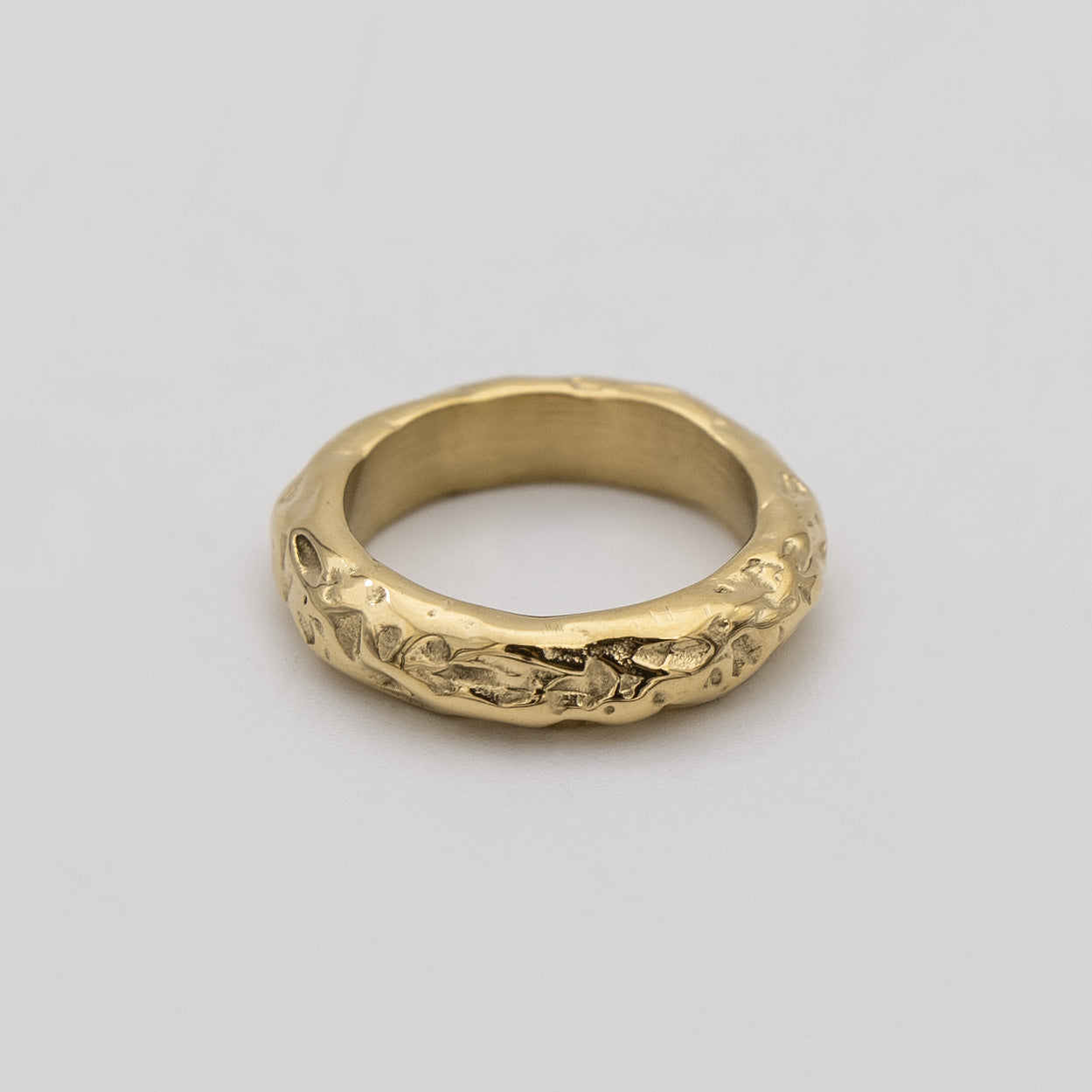 Astrid Hammered Band Ring