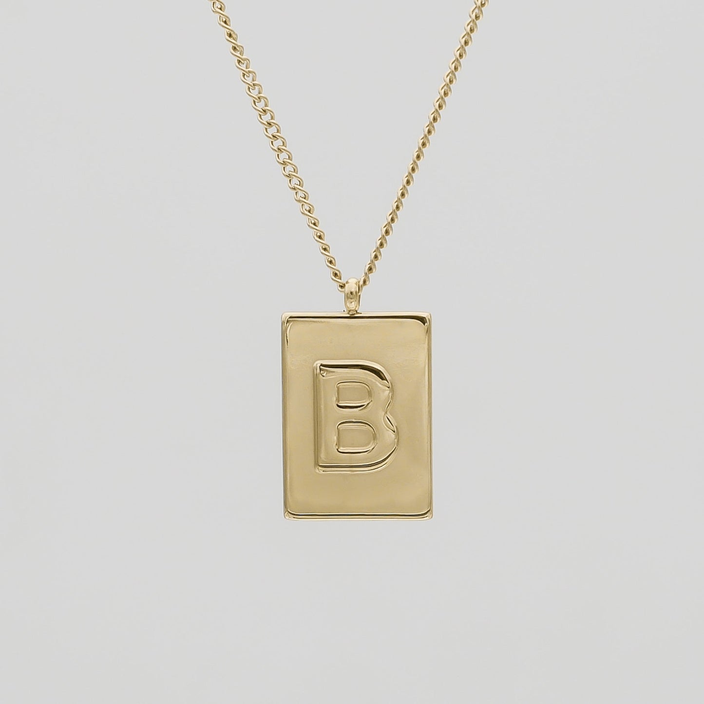 Athena Initial Tablet Necklace