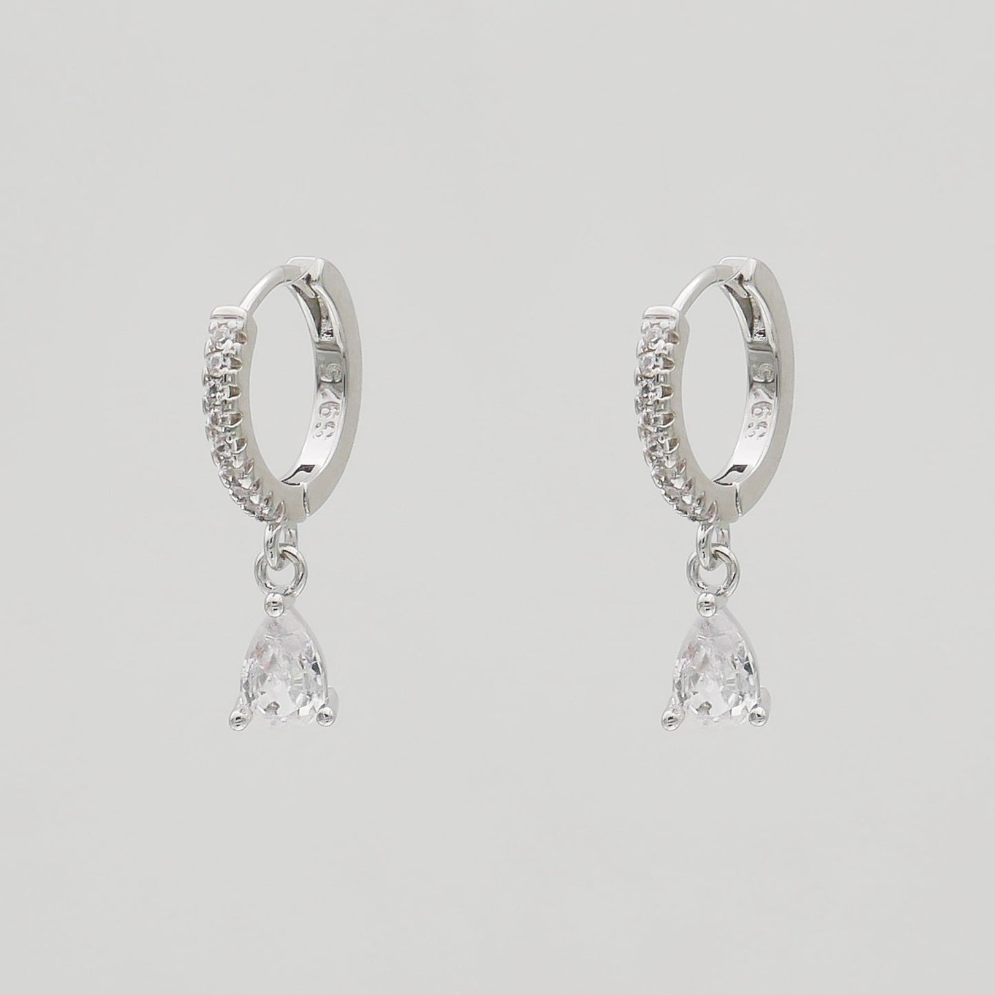 Aurora Gemstone Huggie Earrings