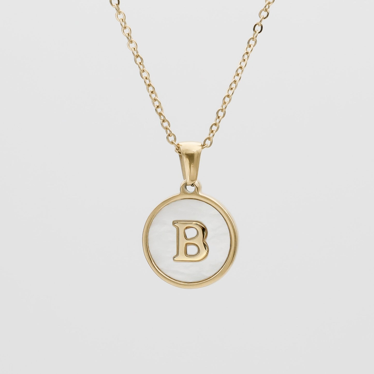 Ava Opal Initial Necklace