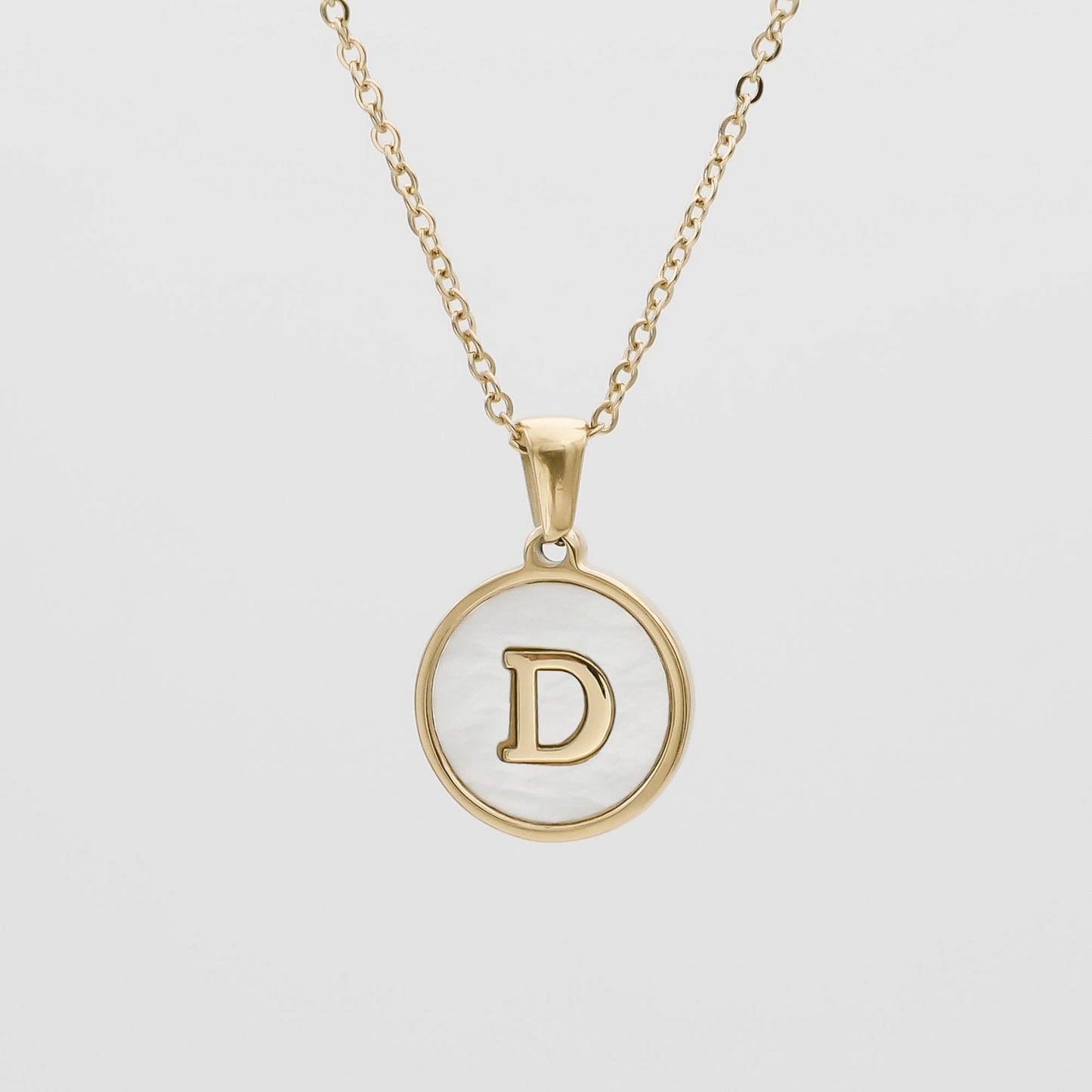 Ava Opal Initial Necklace