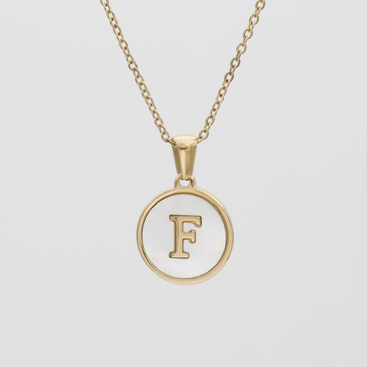 Ava Opal Initial Necklace