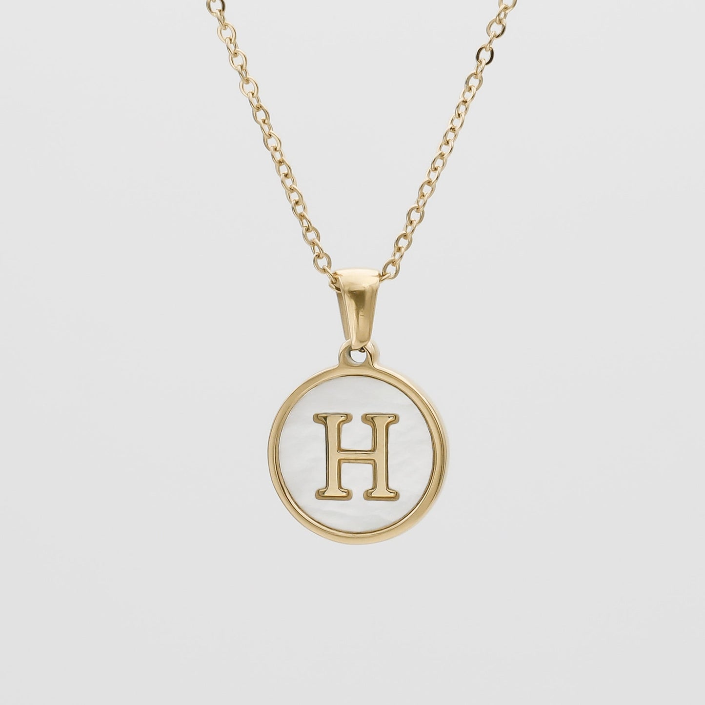 Ava Opal Initial Necklace