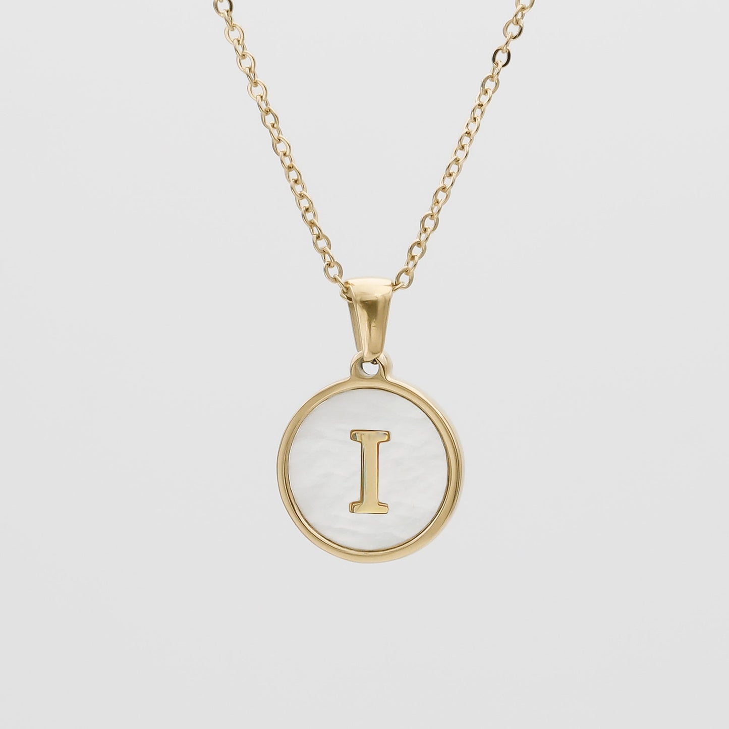 Ava Opal Initial Necklace