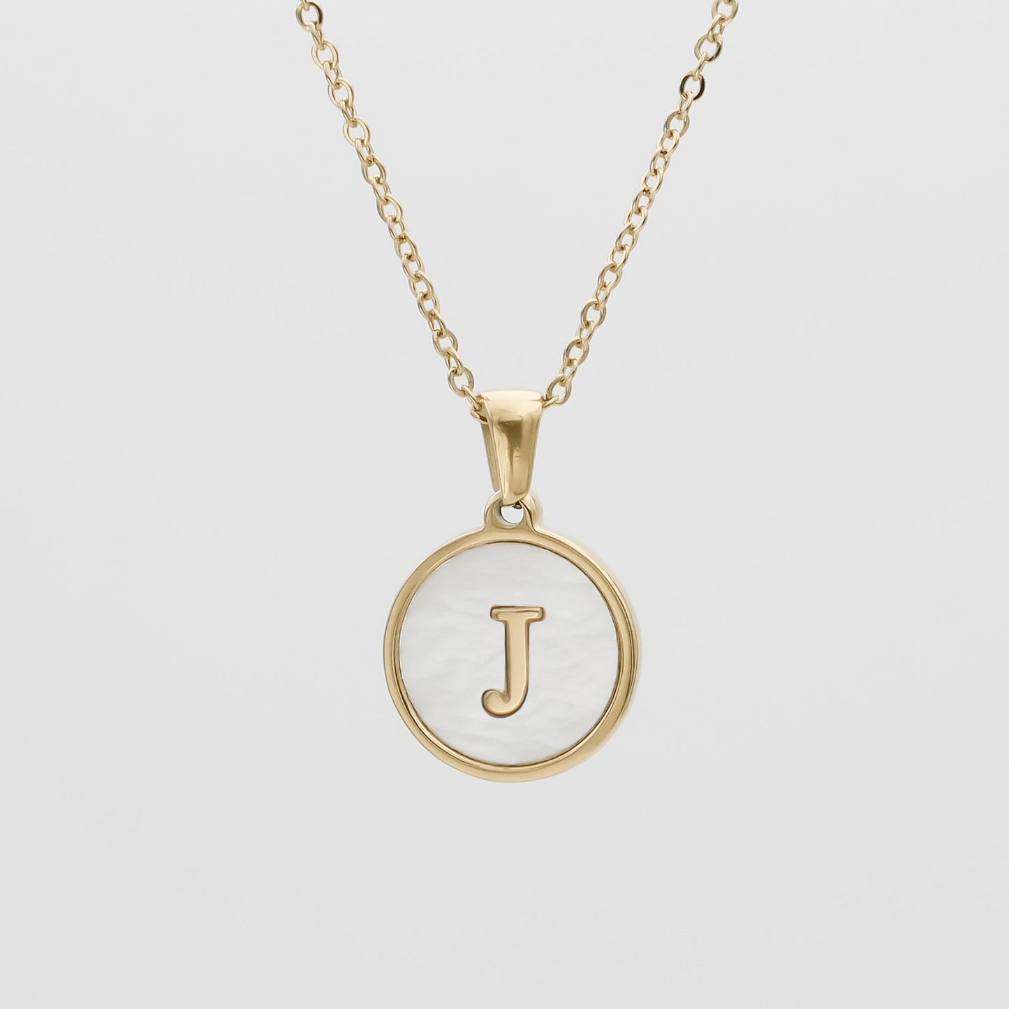 Ava Opal Initial Necklace