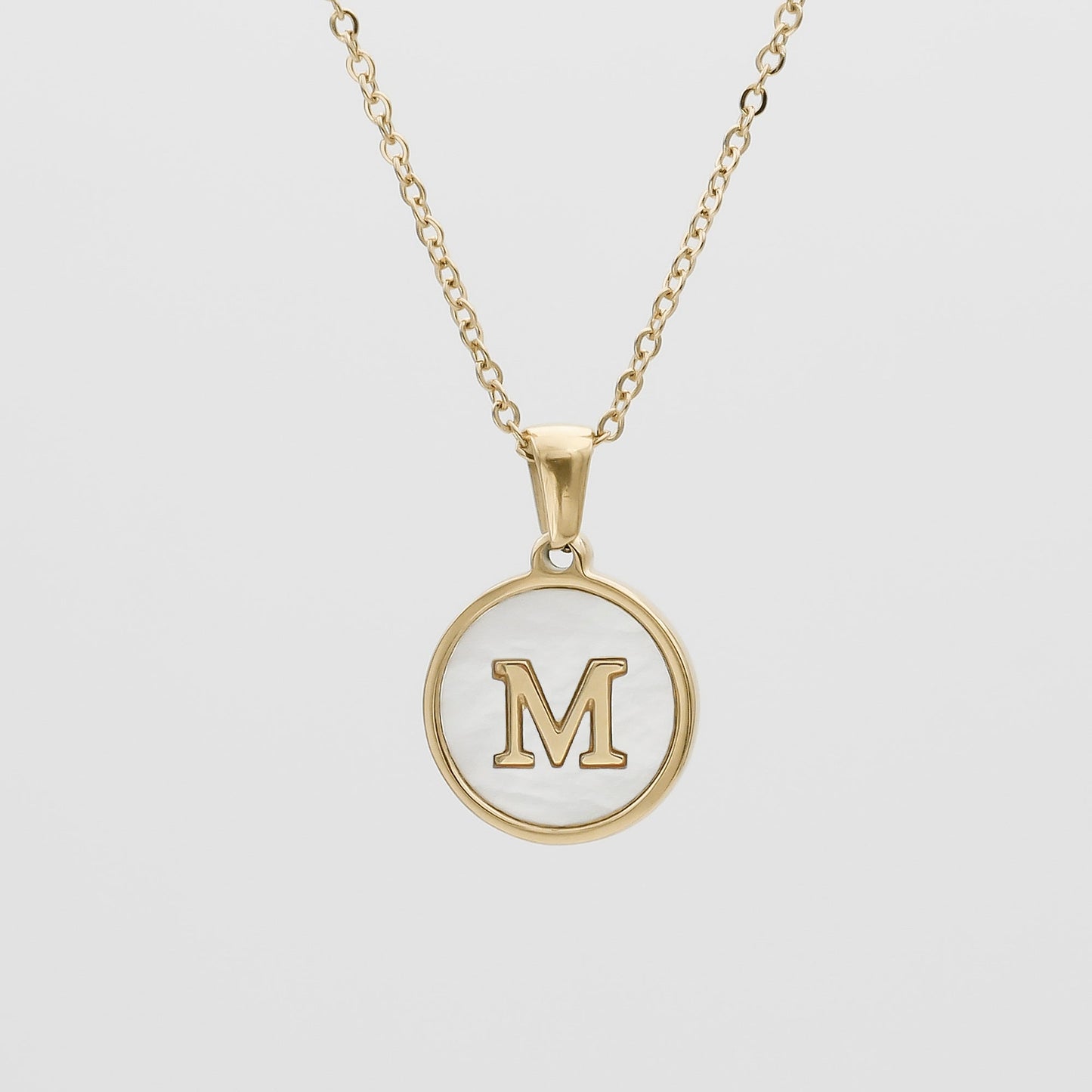 Ava Opal Initial Necklace