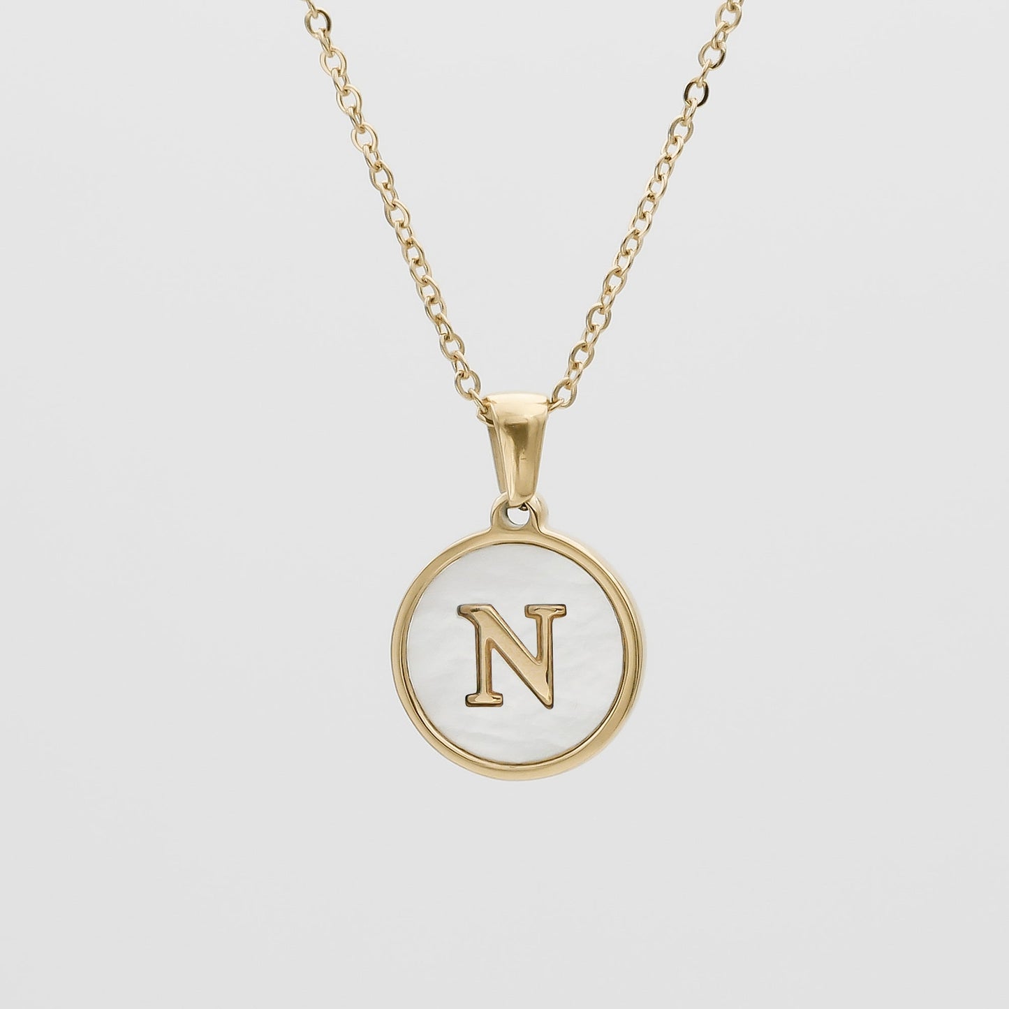 Ava Opal Initial Necklace