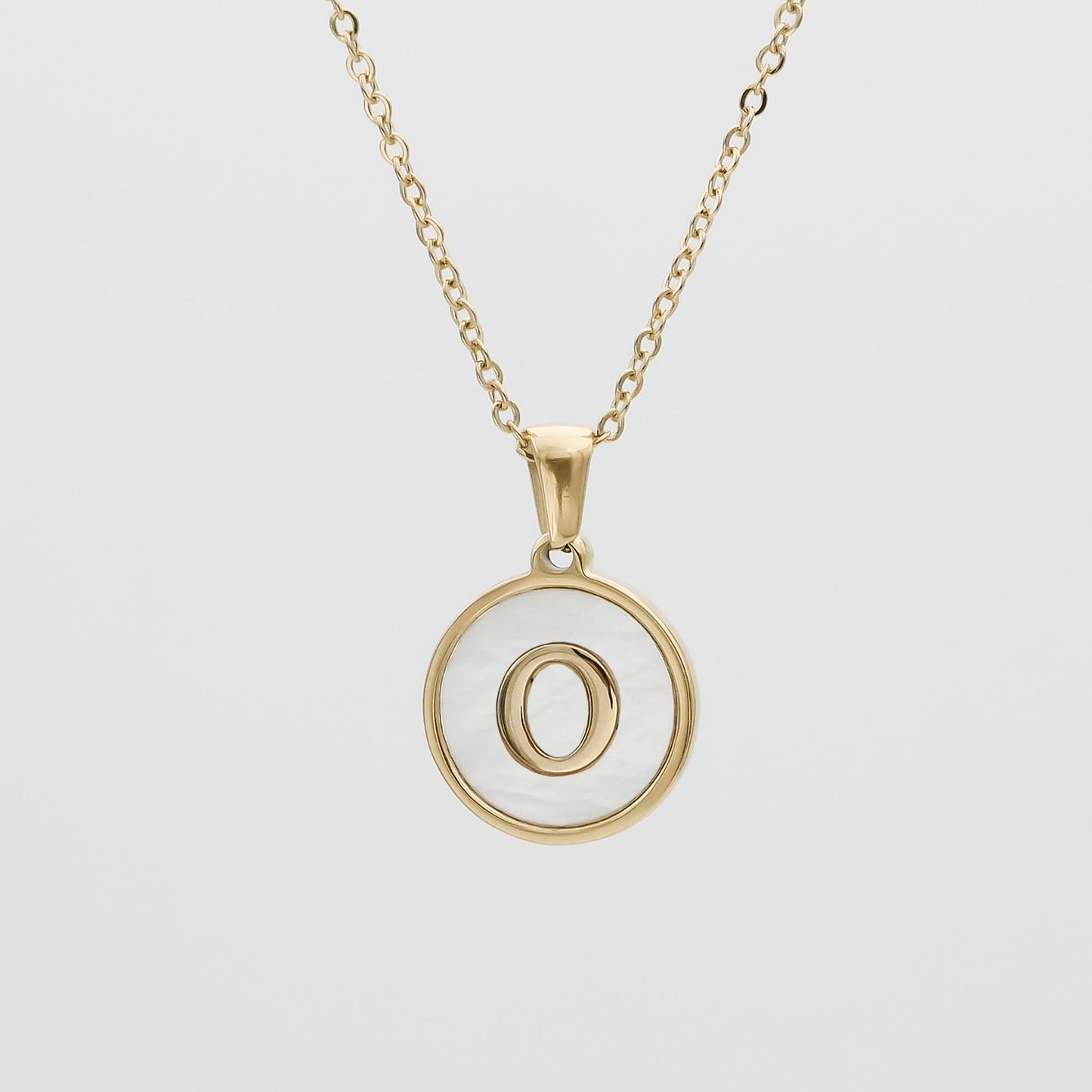 Ava Opal Initial Necklace