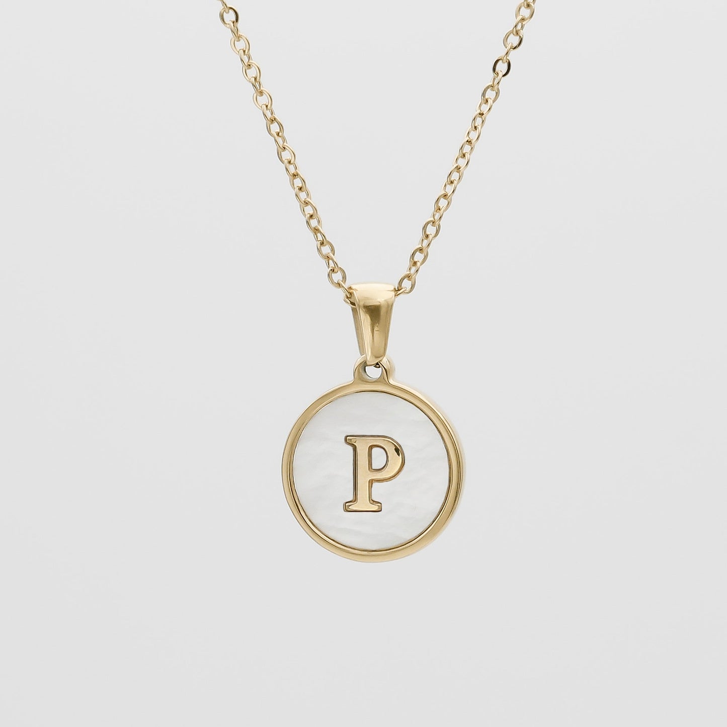 Ava Opal Initial Necklace