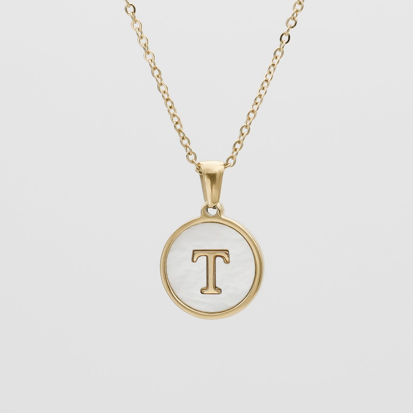 Ava Opal Initial Necklace