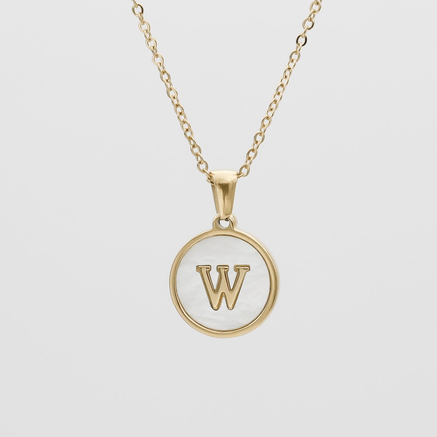 Ava Opal Initial Necklace