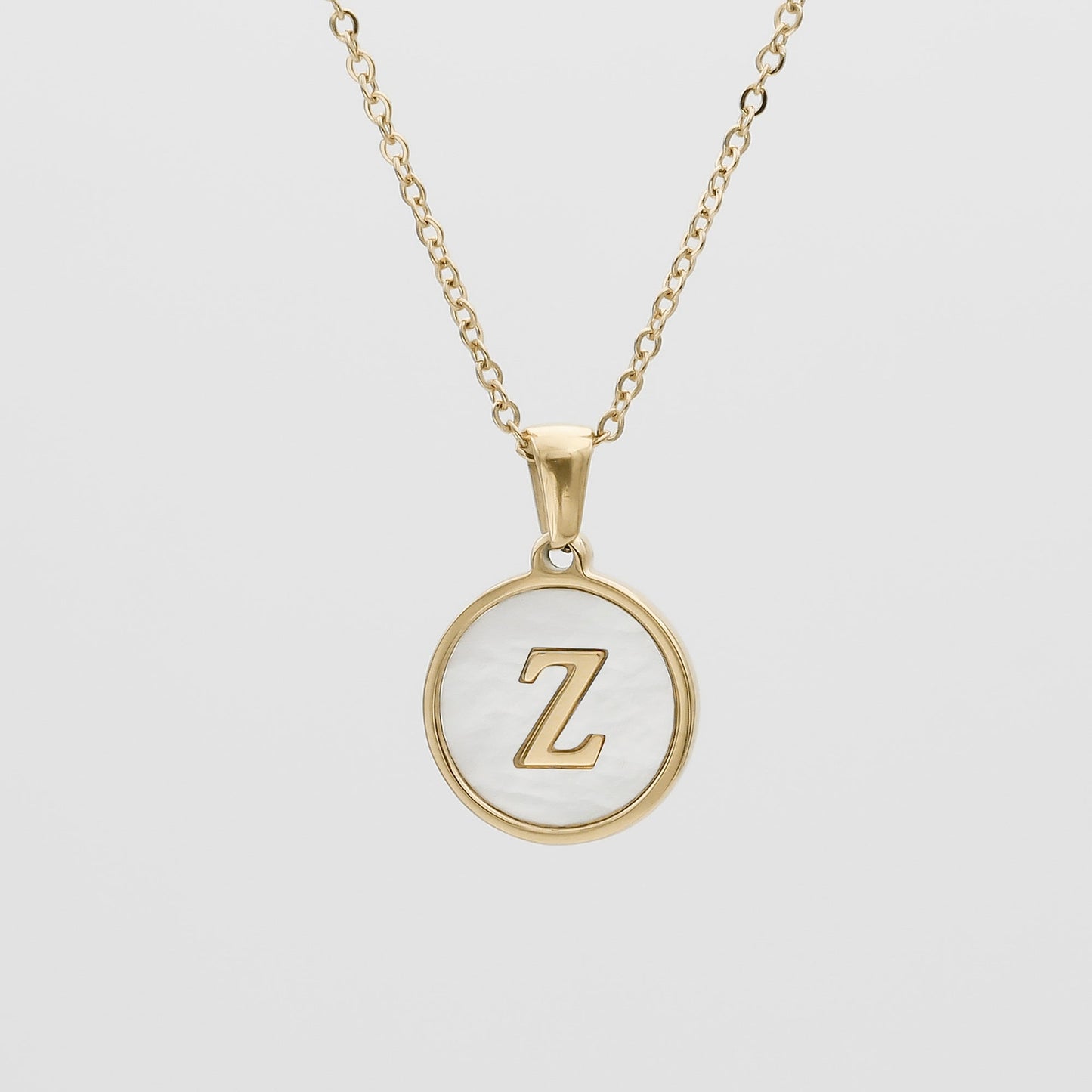 Ava Opal Initial Necklace