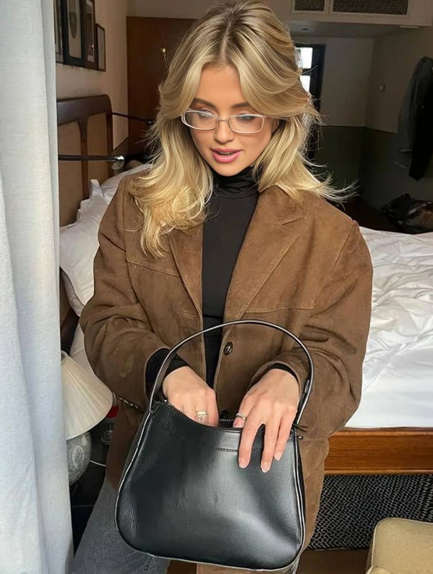 FIORA- Giacca Blazer in Camoscio