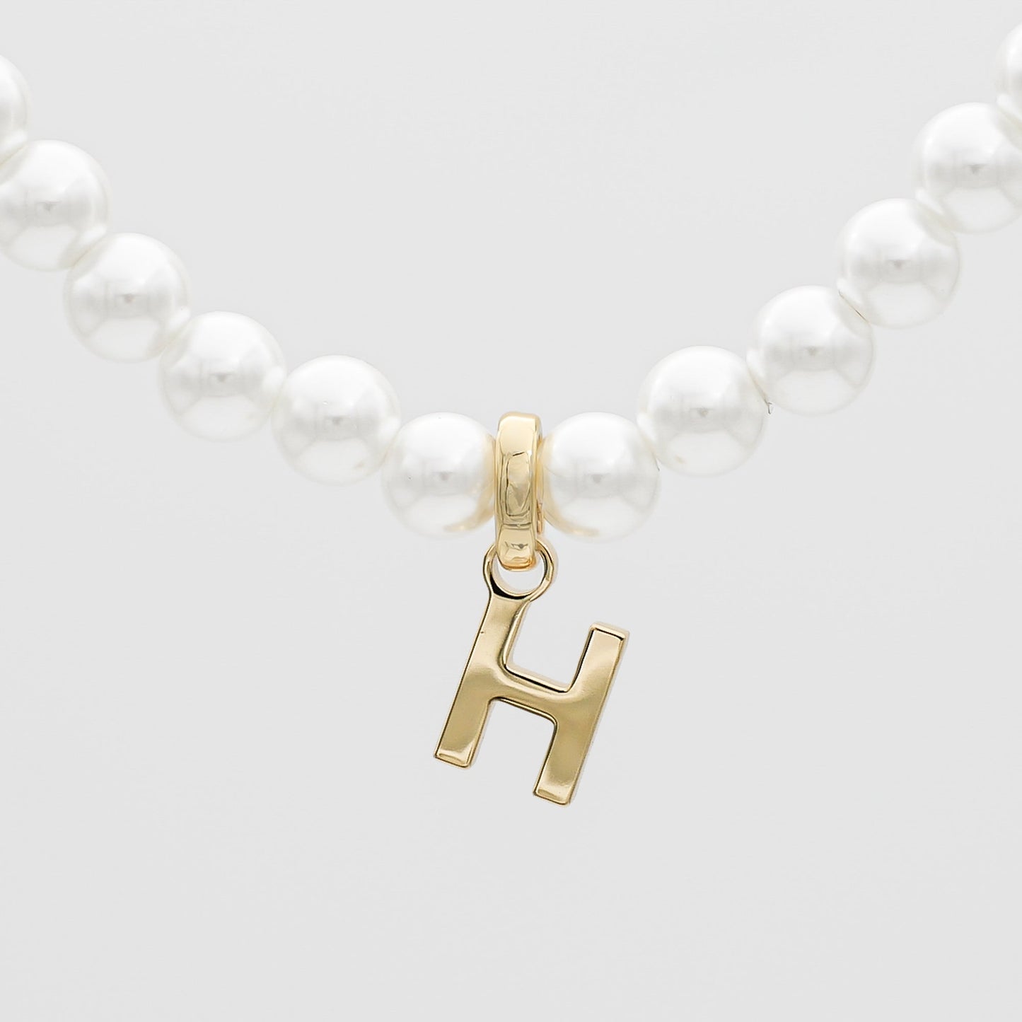 Classic Pearl Initial Necklace
