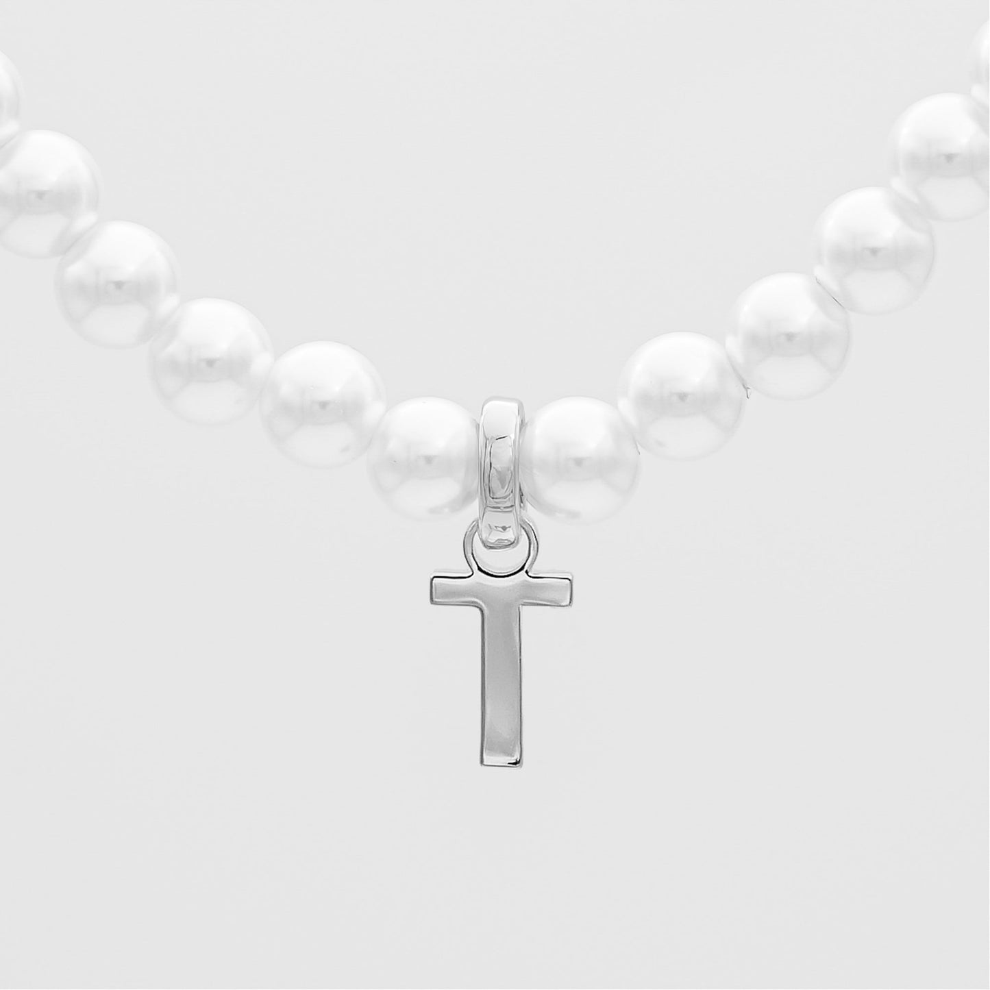 Classic Pearl Initial Necklace