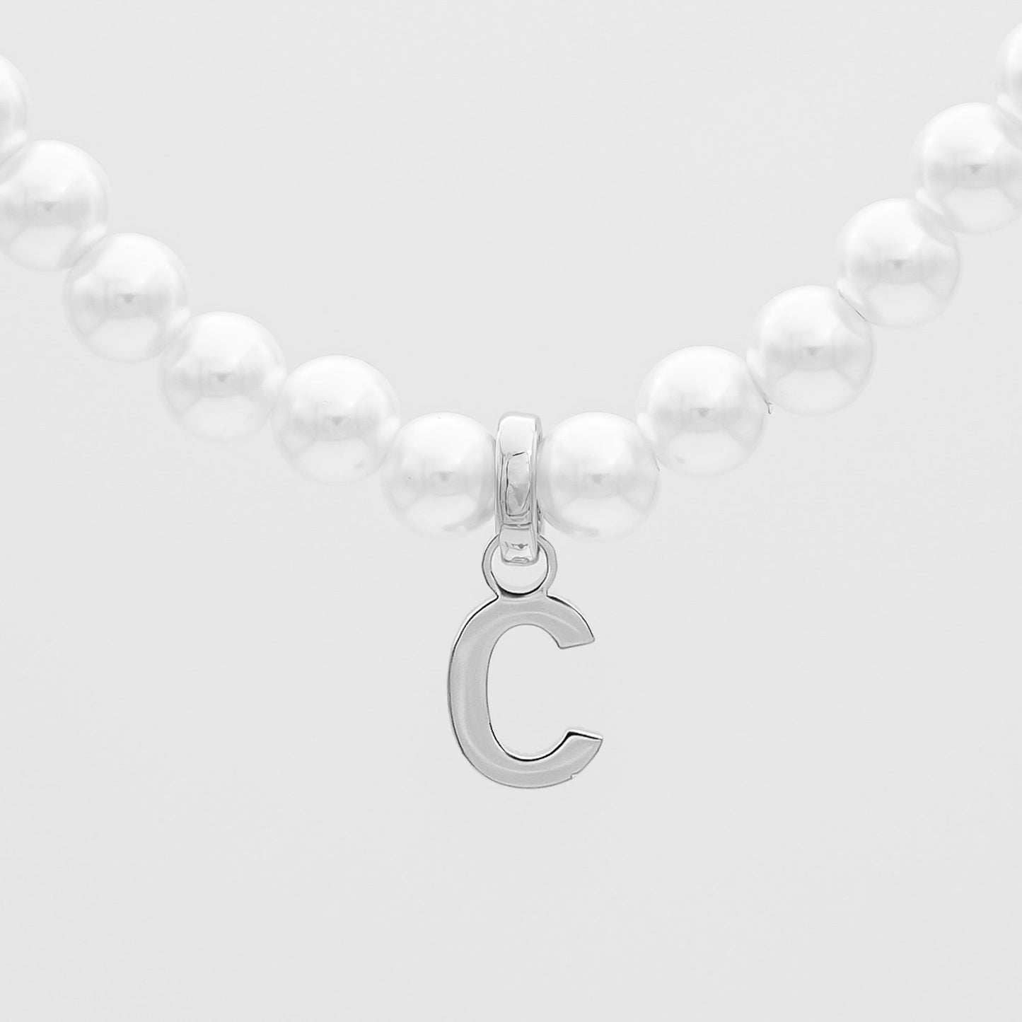 Classic Pearl Initial Necklace