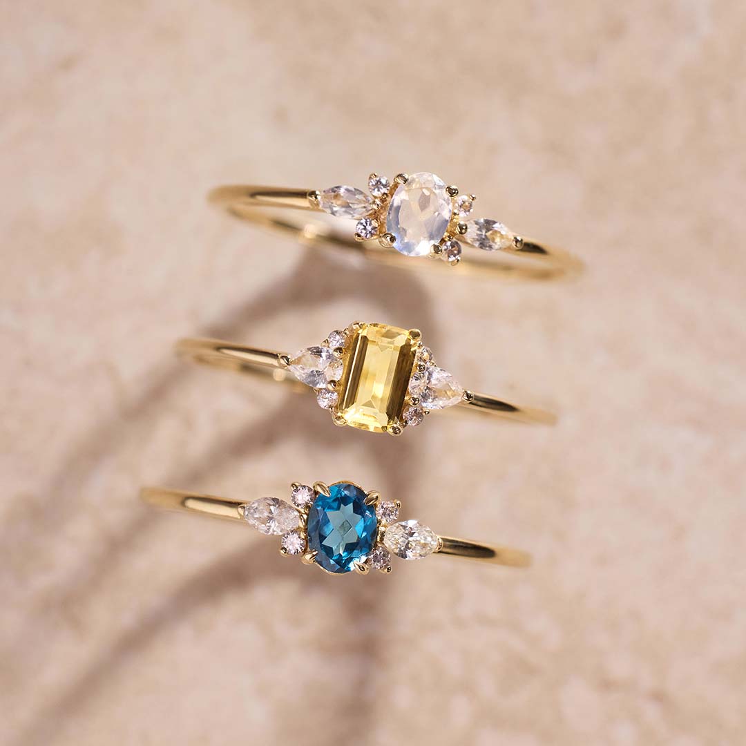Lioravelle | Anello in Diamante Viola in Oro 18k