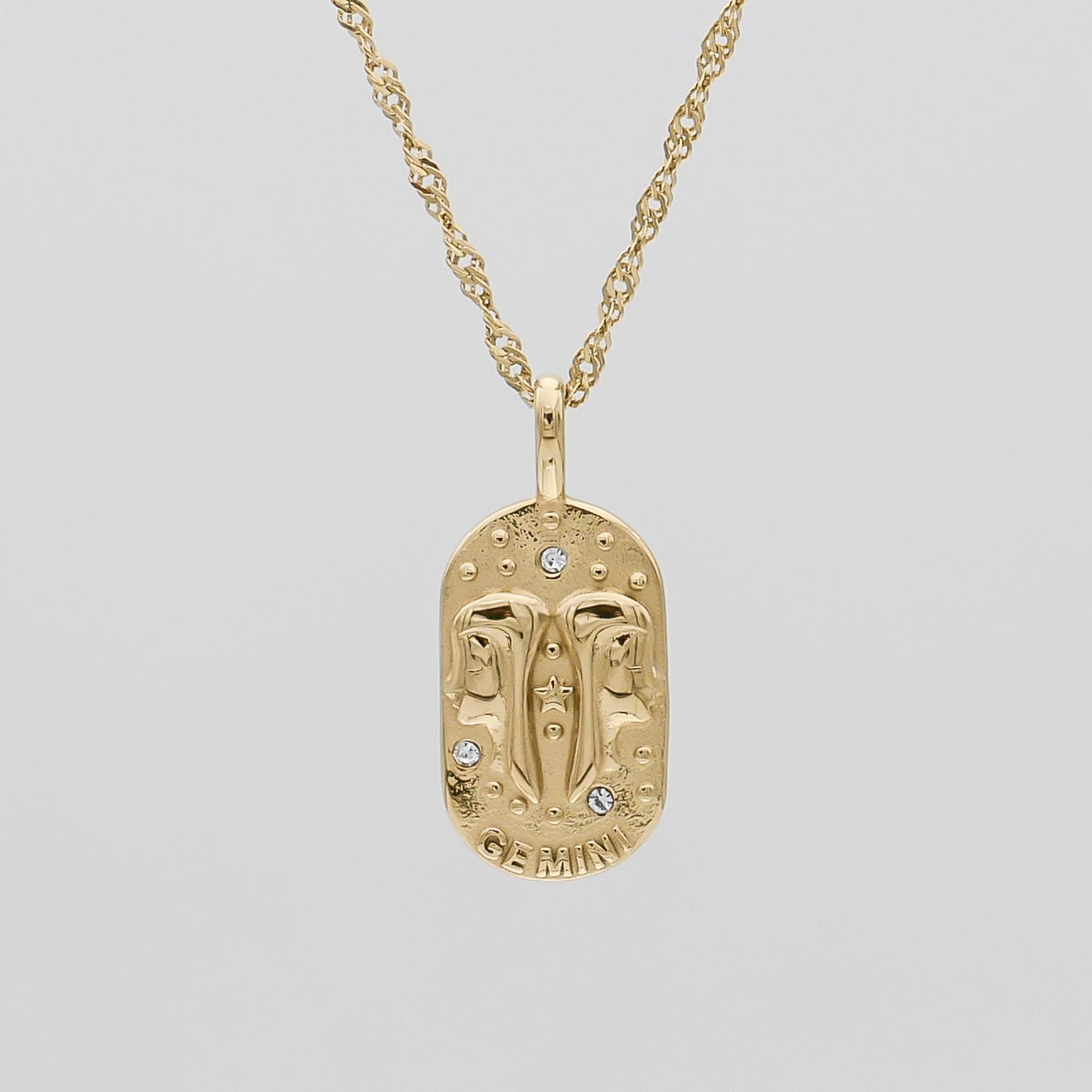 Zodiac Tarot Card Necklace