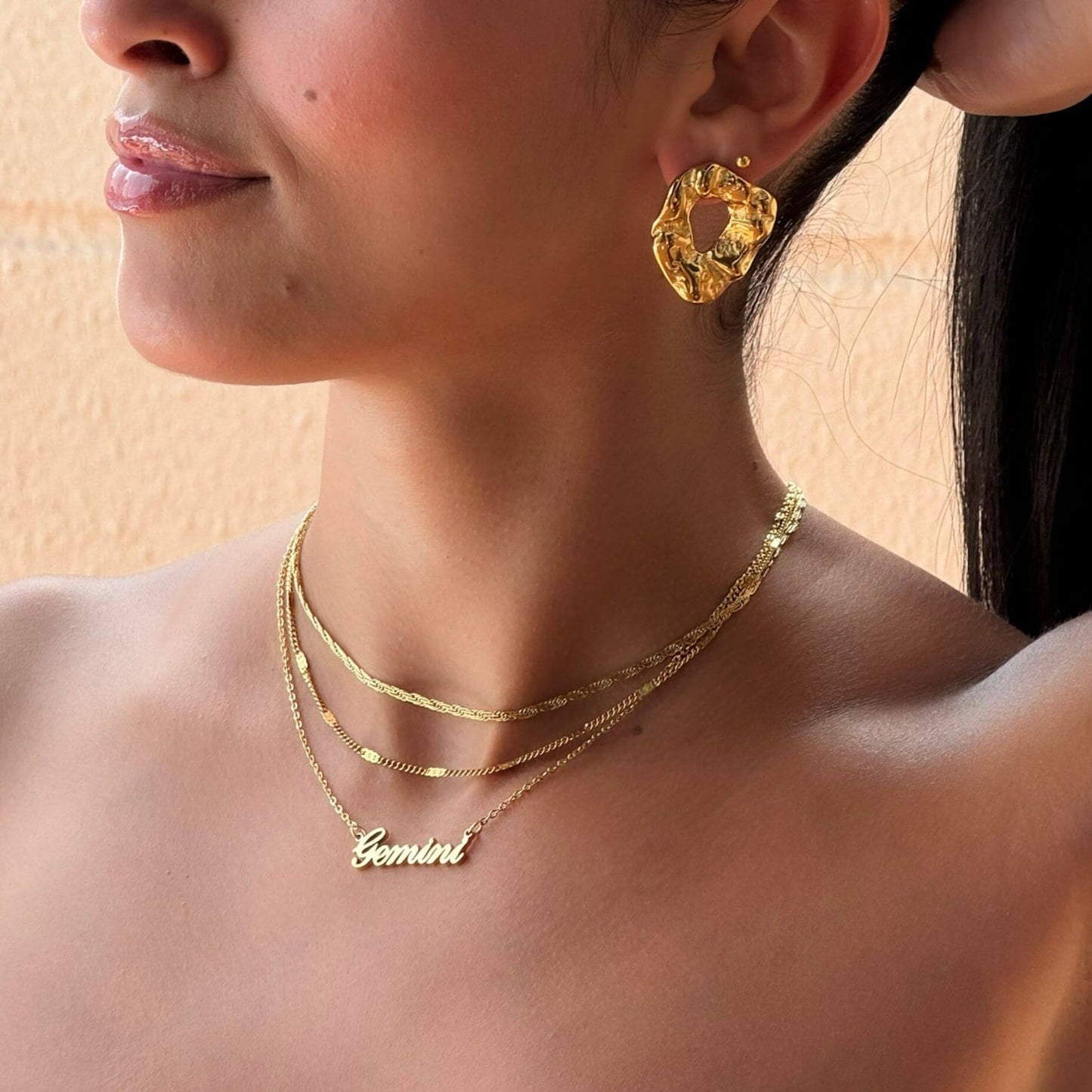 Gizelle Hammered Earrings