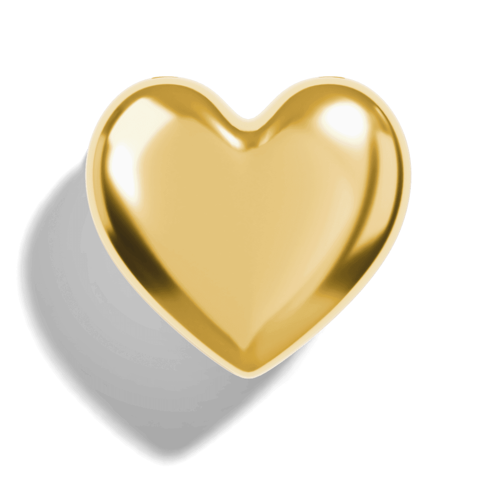 Gold Bubble Letter Charms