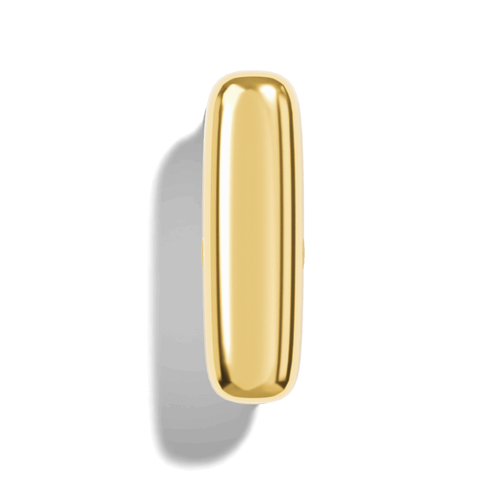 Gold Bubble Letter Charms