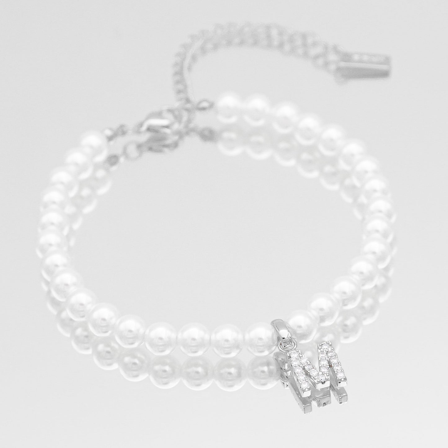 ICY Pearl Initial Bracelet