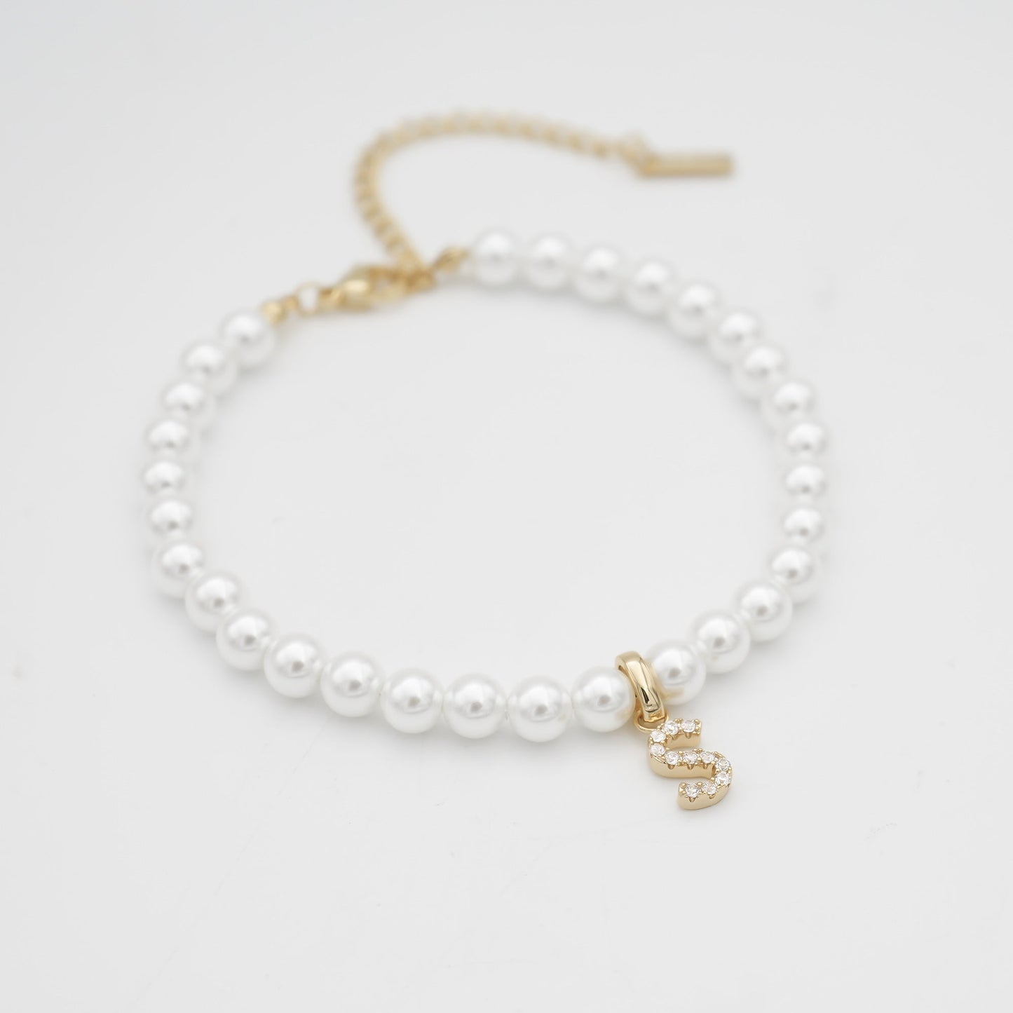 ICY Pearl Initial Anklet