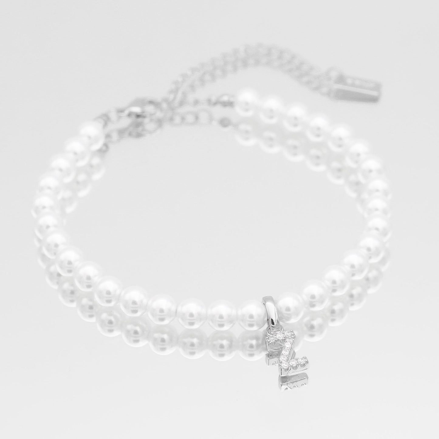 ICY Pearl Initial Anklet