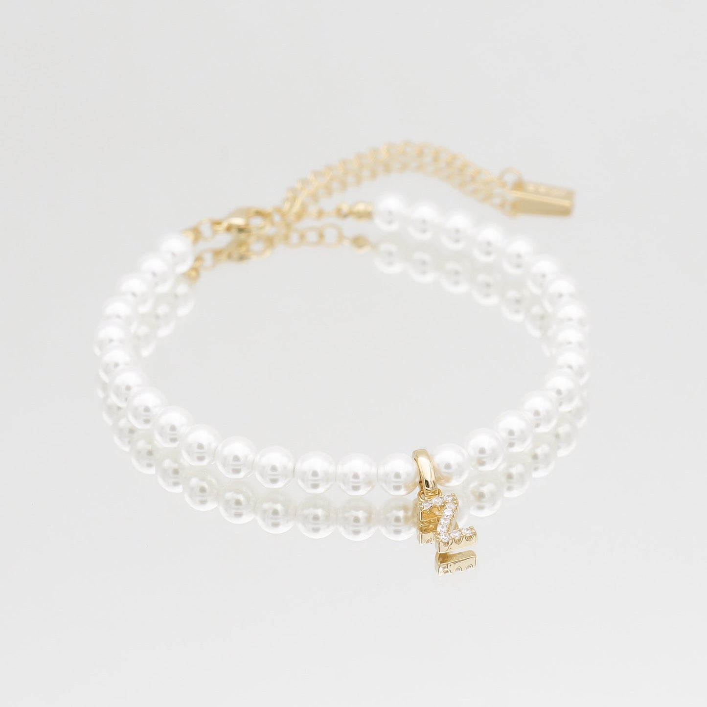 ICY Pearl Initial Anklet