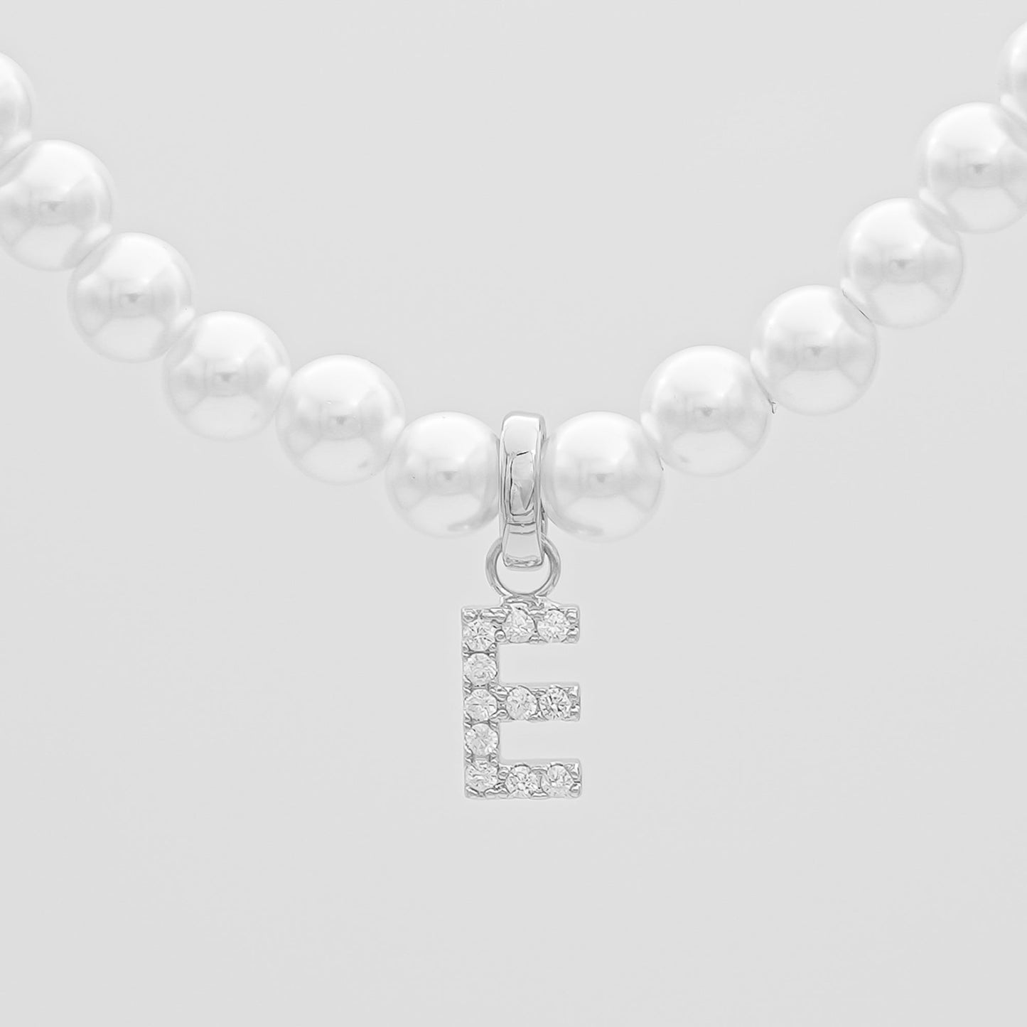 ICY Pearl Initial Necklace