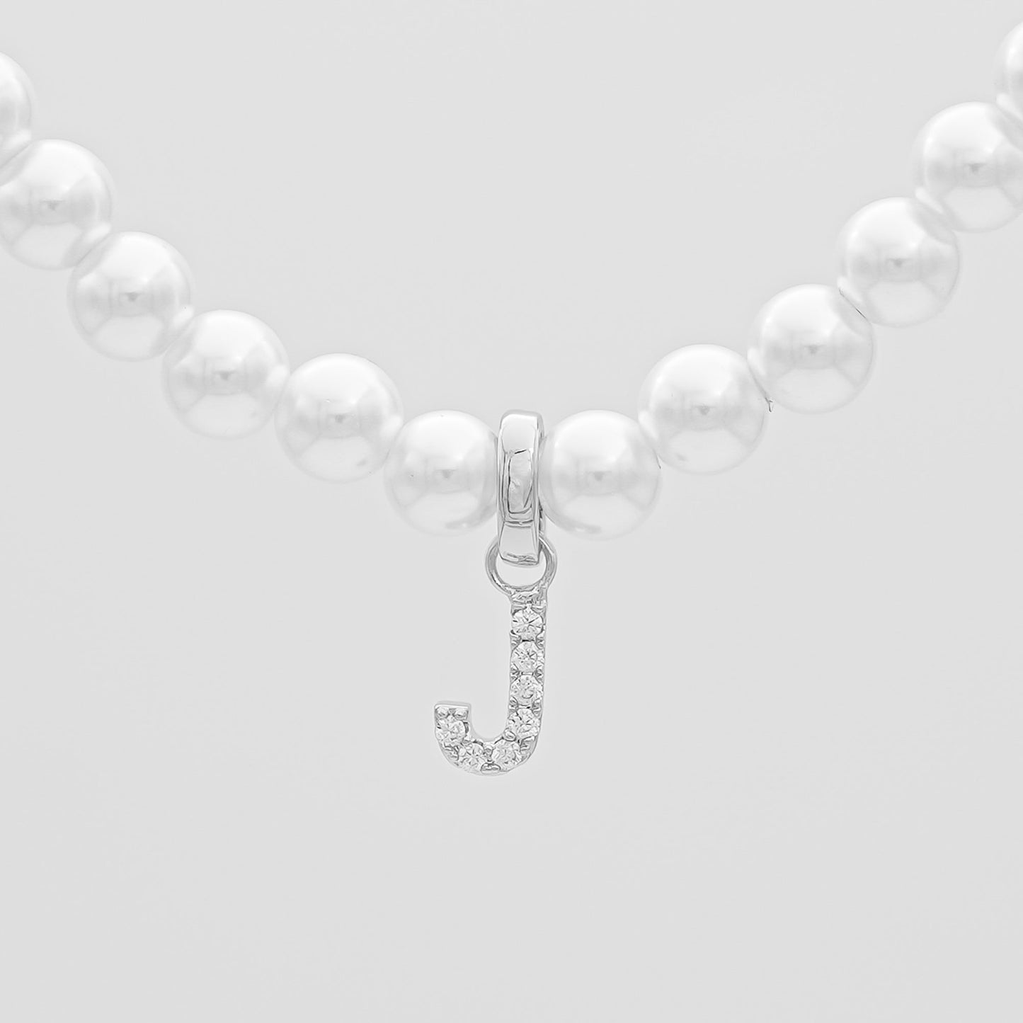 ICY Pearl Initial Necklace