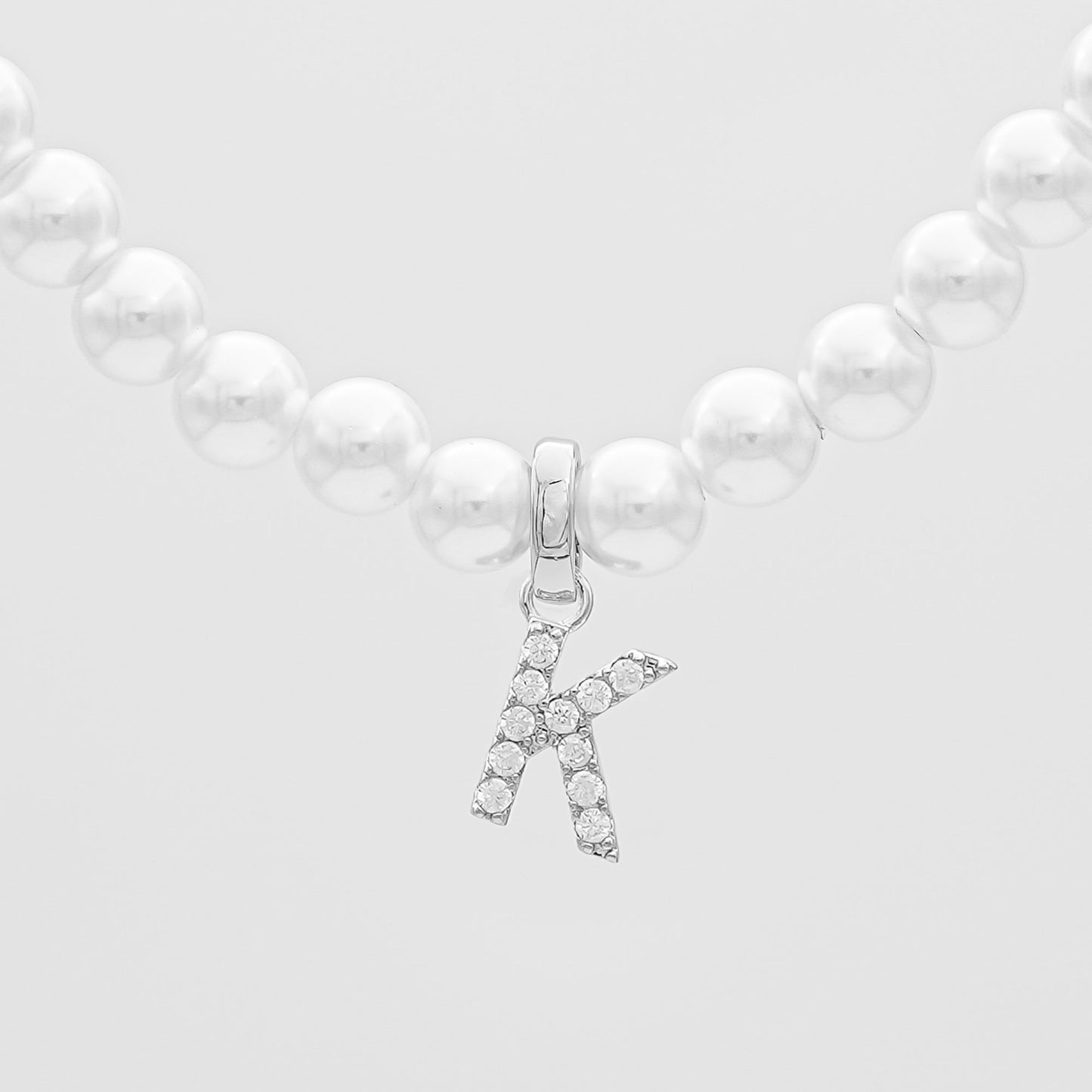 ICY Pearl Initial Necklace