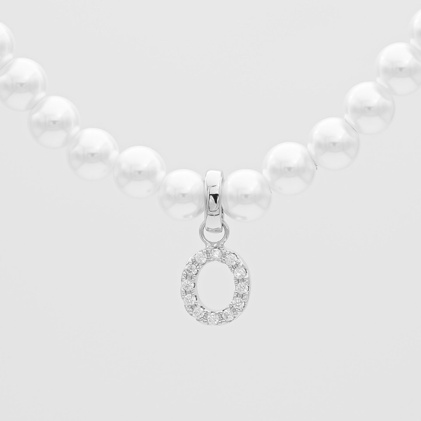 ICY Pearl Initial Necklace