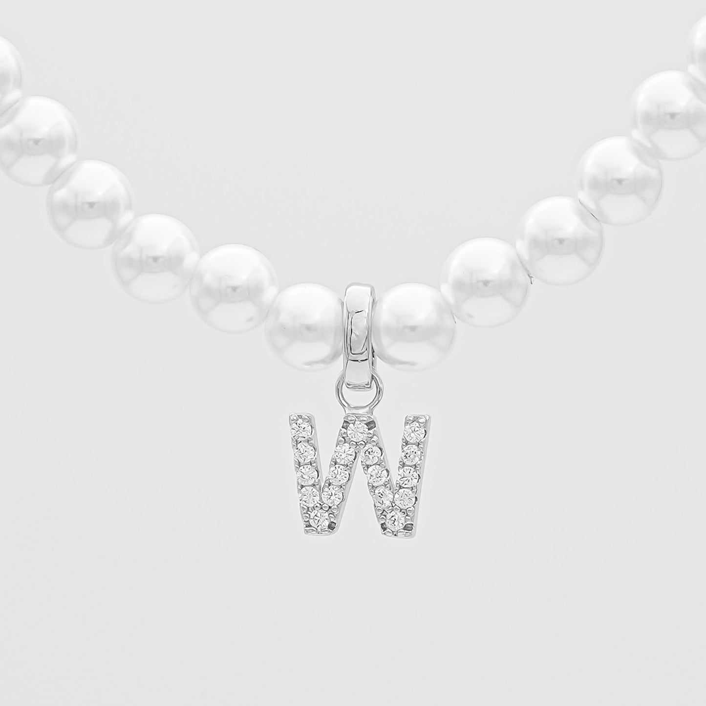 ICY Pearl Initial Necklace