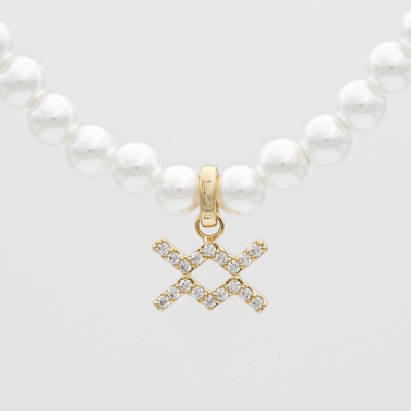ICY Pearl Zodiac Necklace