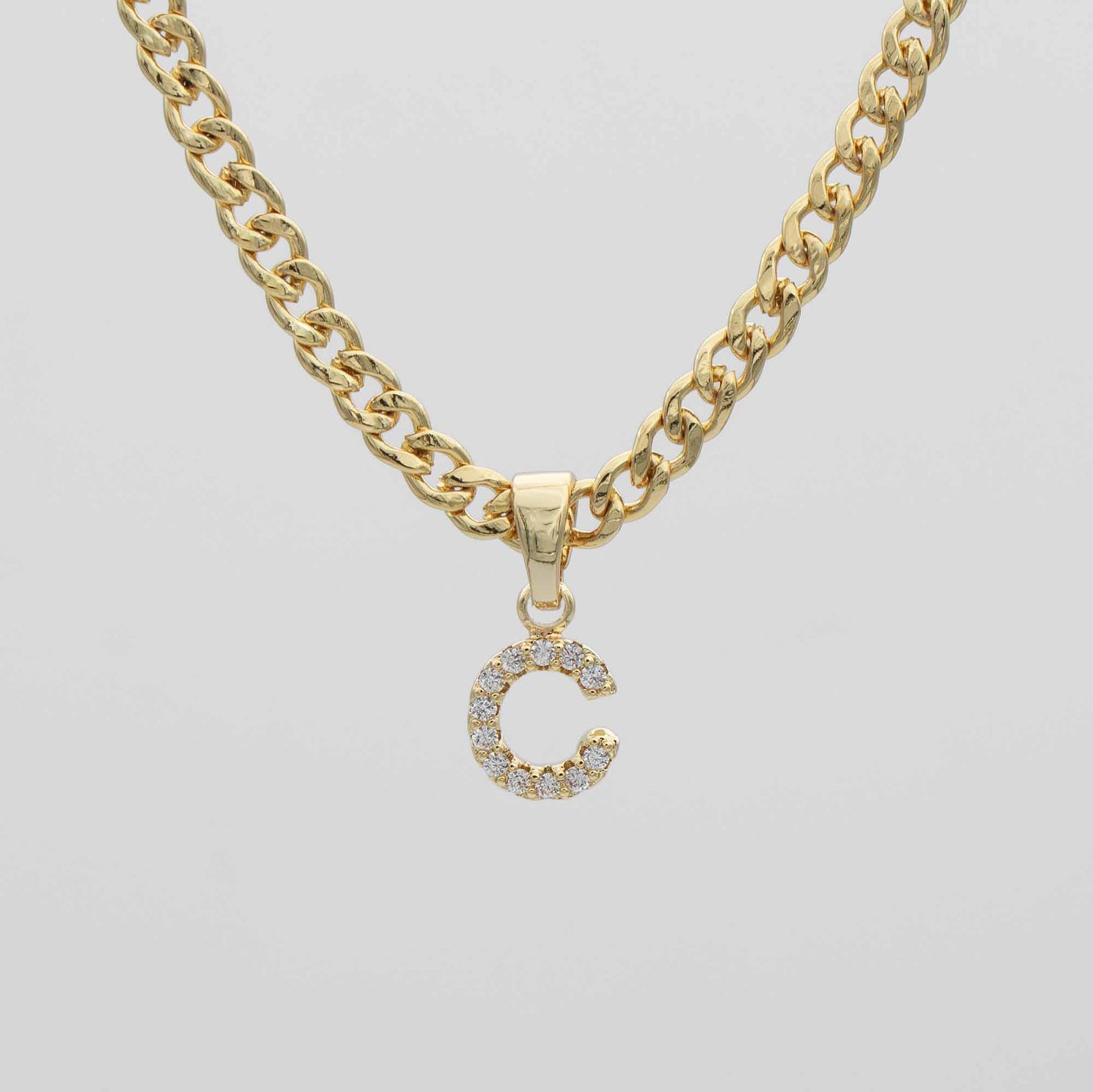 ICY Initial Necklace | Cuban