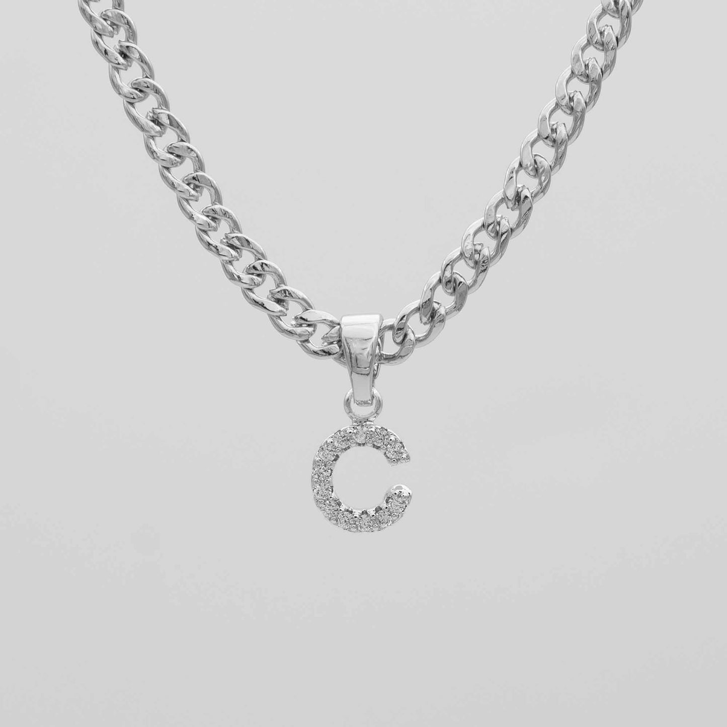 ICY Initial Necklace | Cuban